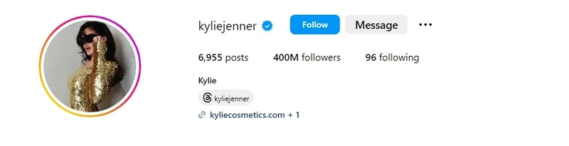 Kylie Jenner Instagram profile Kylie Jenner Instagram profile picture